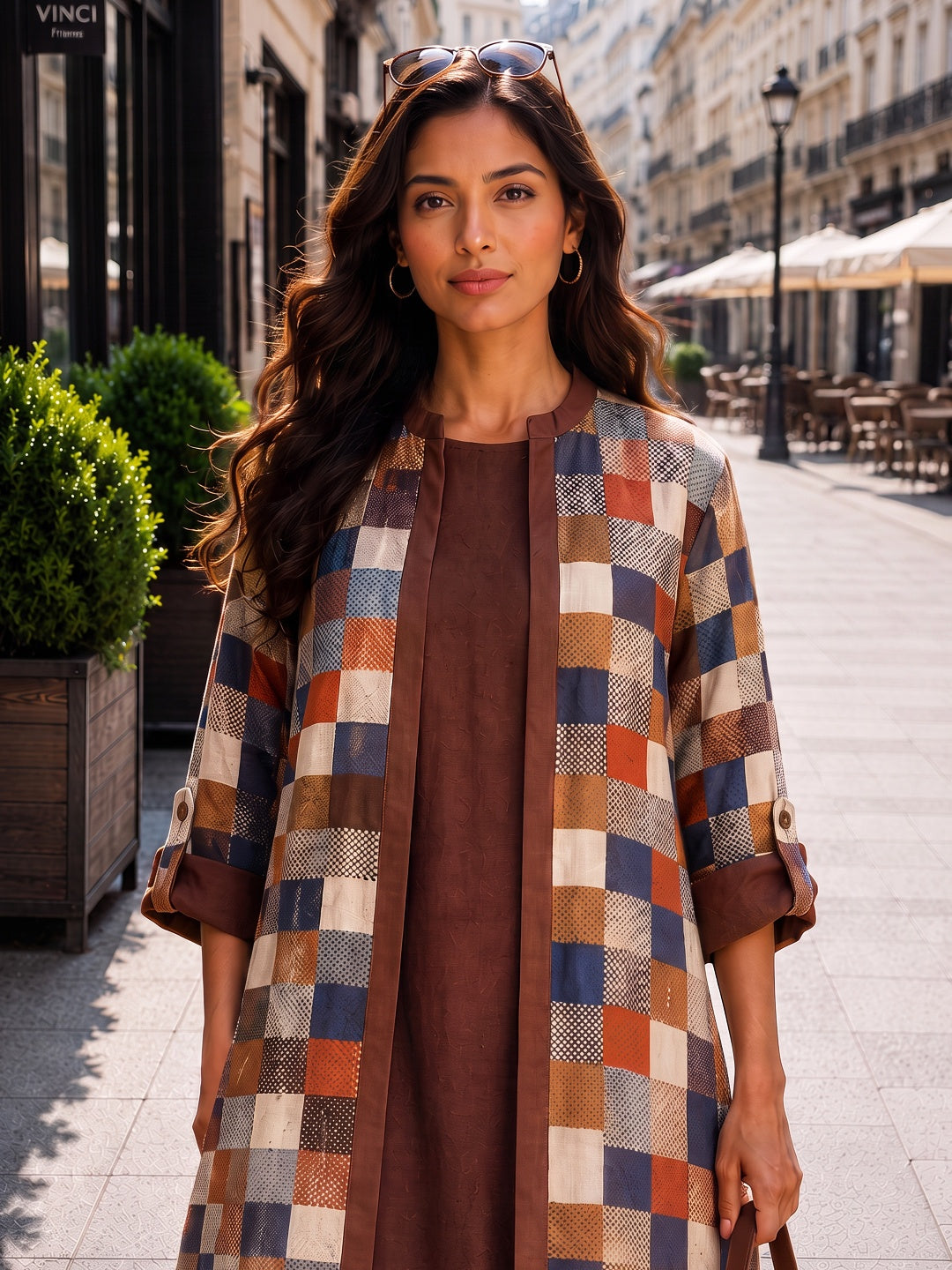 KoraKanvas Earth Mosaic Jacket Dress Set 5