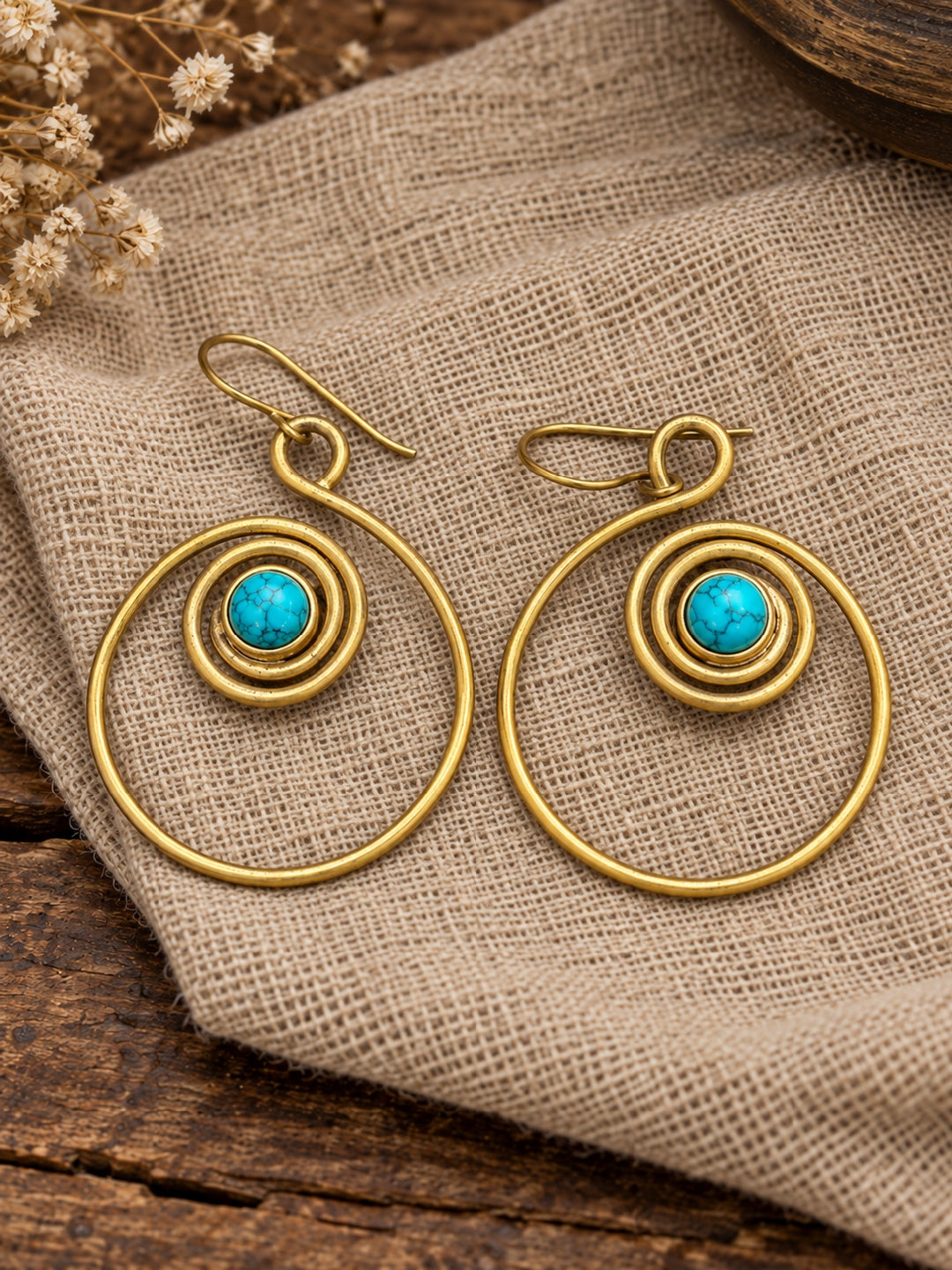KoraKanvas Encircled Firoza Earrings 3