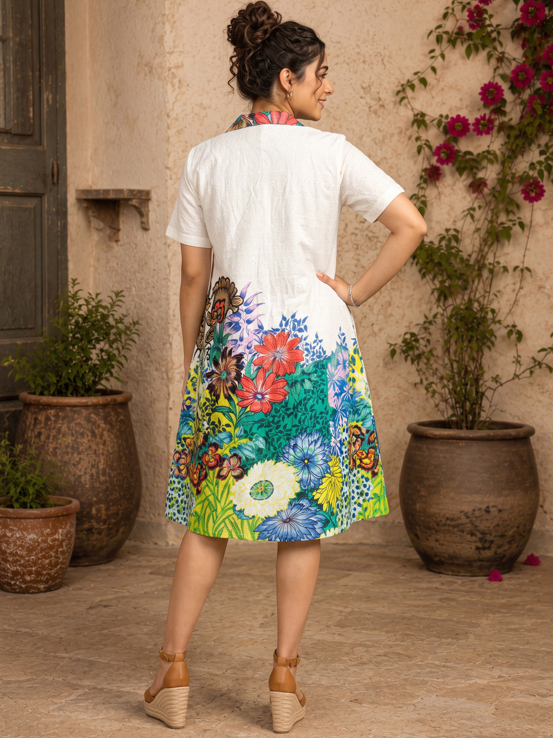 KoraKanvas Gardenia Hakoba Shift Dress 5