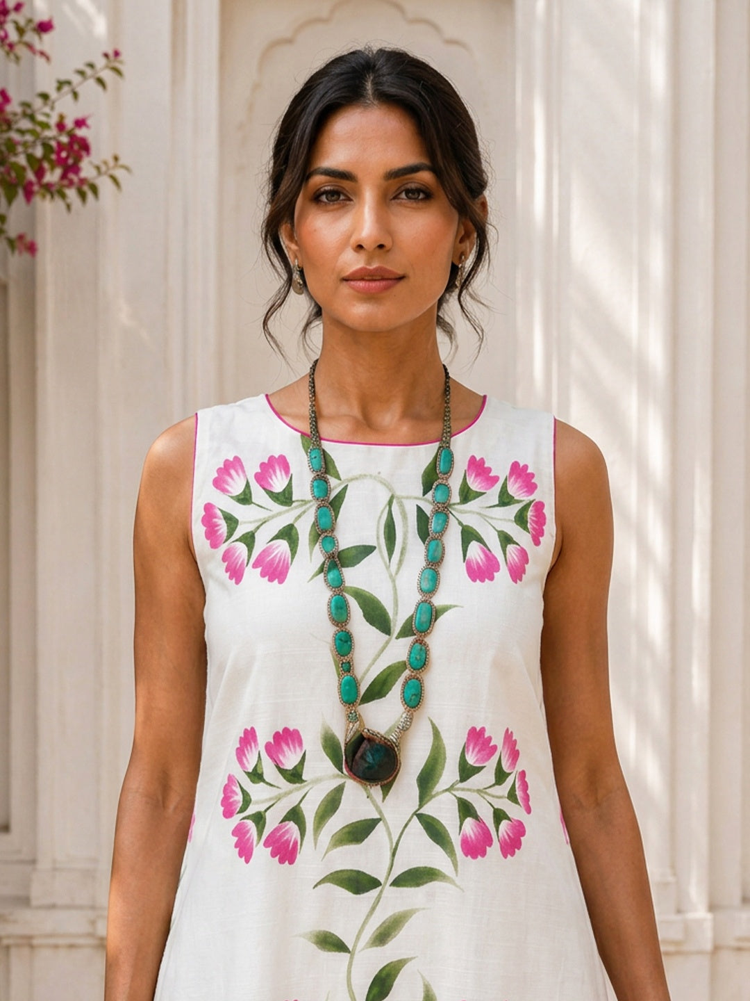 KoraKanvas Hand-Painted Silk Maxi Dress 5