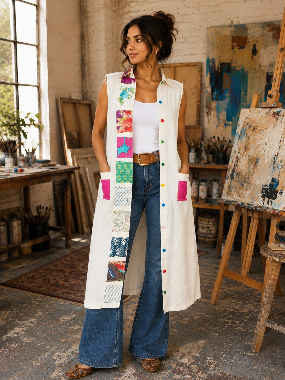 KoraKanvas Patchwork Stories Shirt Jacket 6