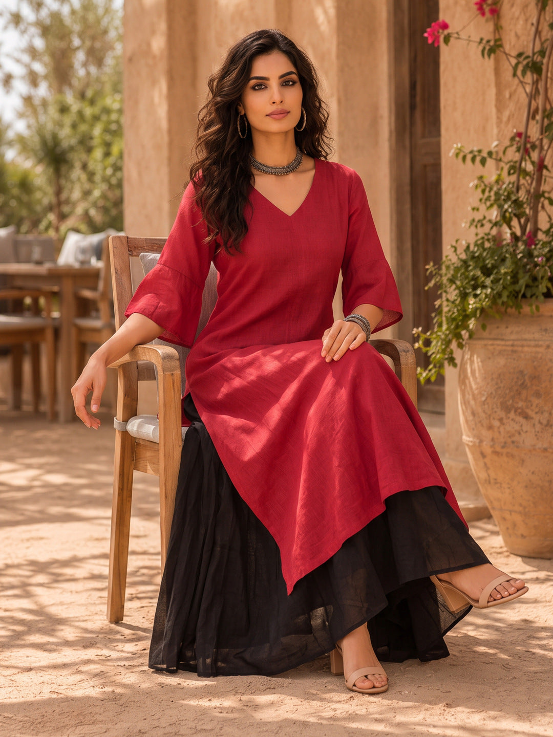 KoraKanvas Scarlet Muse Layered Dress 5