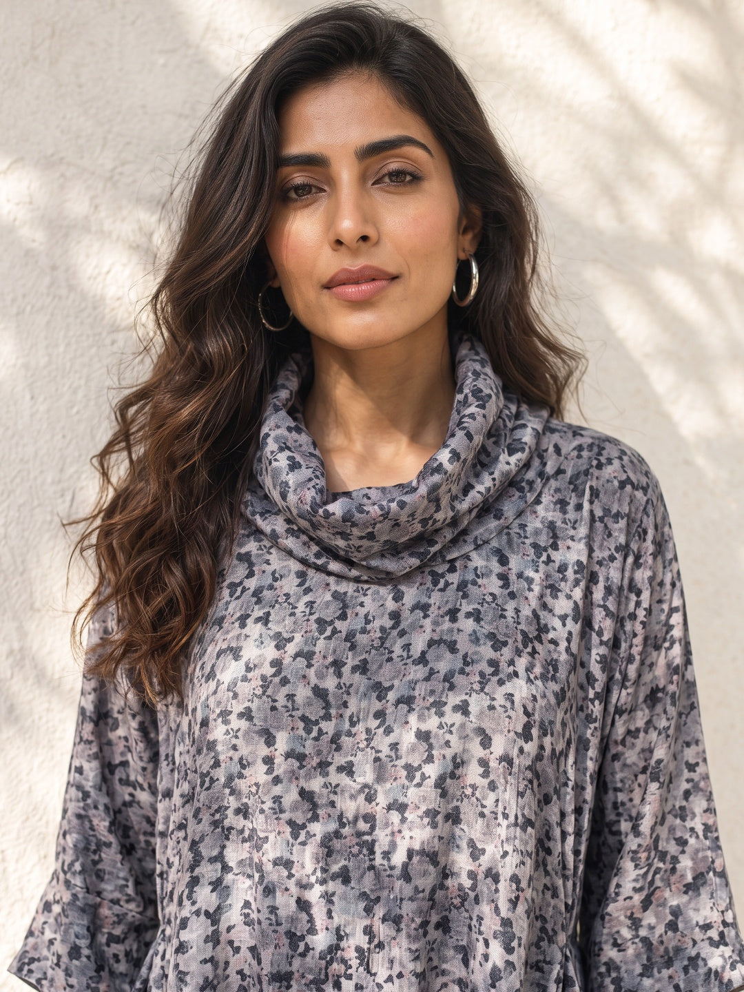 KoraKanvas Shadow Bloom Sheer Linen Tunic 5