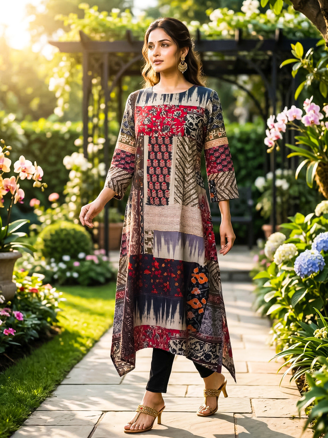 KoraKanvas Artisan Mosaic Kurta 2