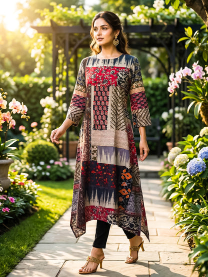 KoraKanvas Artisan Mosaic Kurta 2