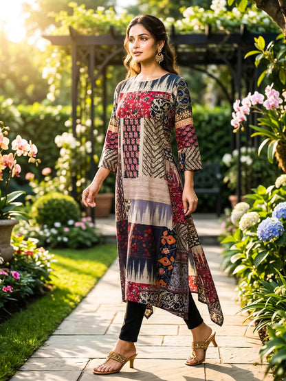 KoraKanvas Artisan Mosaic Kurta 3