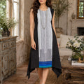 KoraKanvas Azure Tide A-Line Dress
