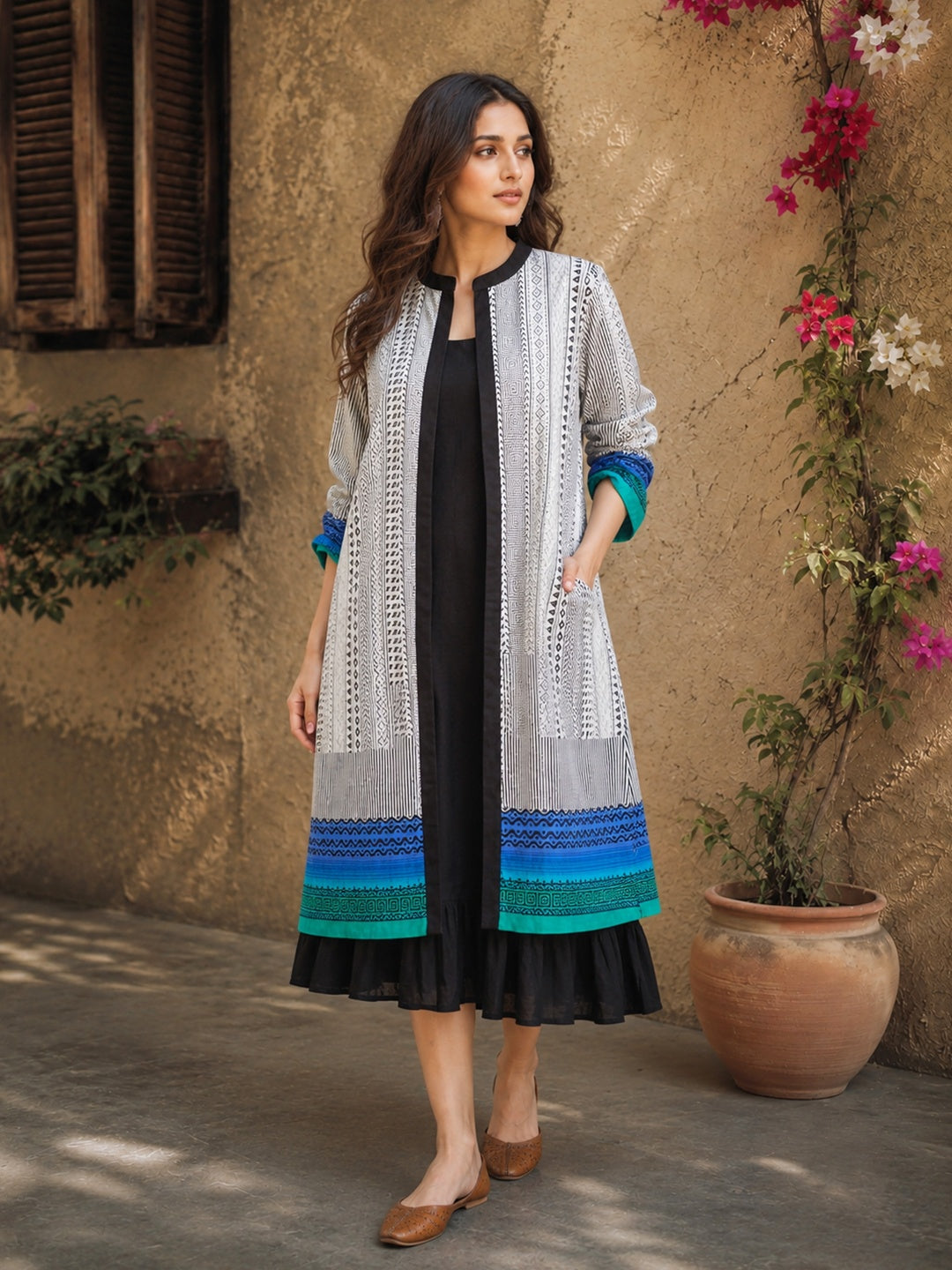KoraKanvas Azure Tide Jacket Dress Set 1