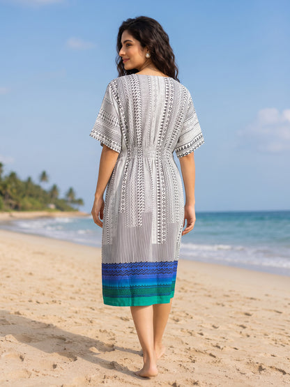 KoraKanvas Azure Tide Kaftan Dress 3