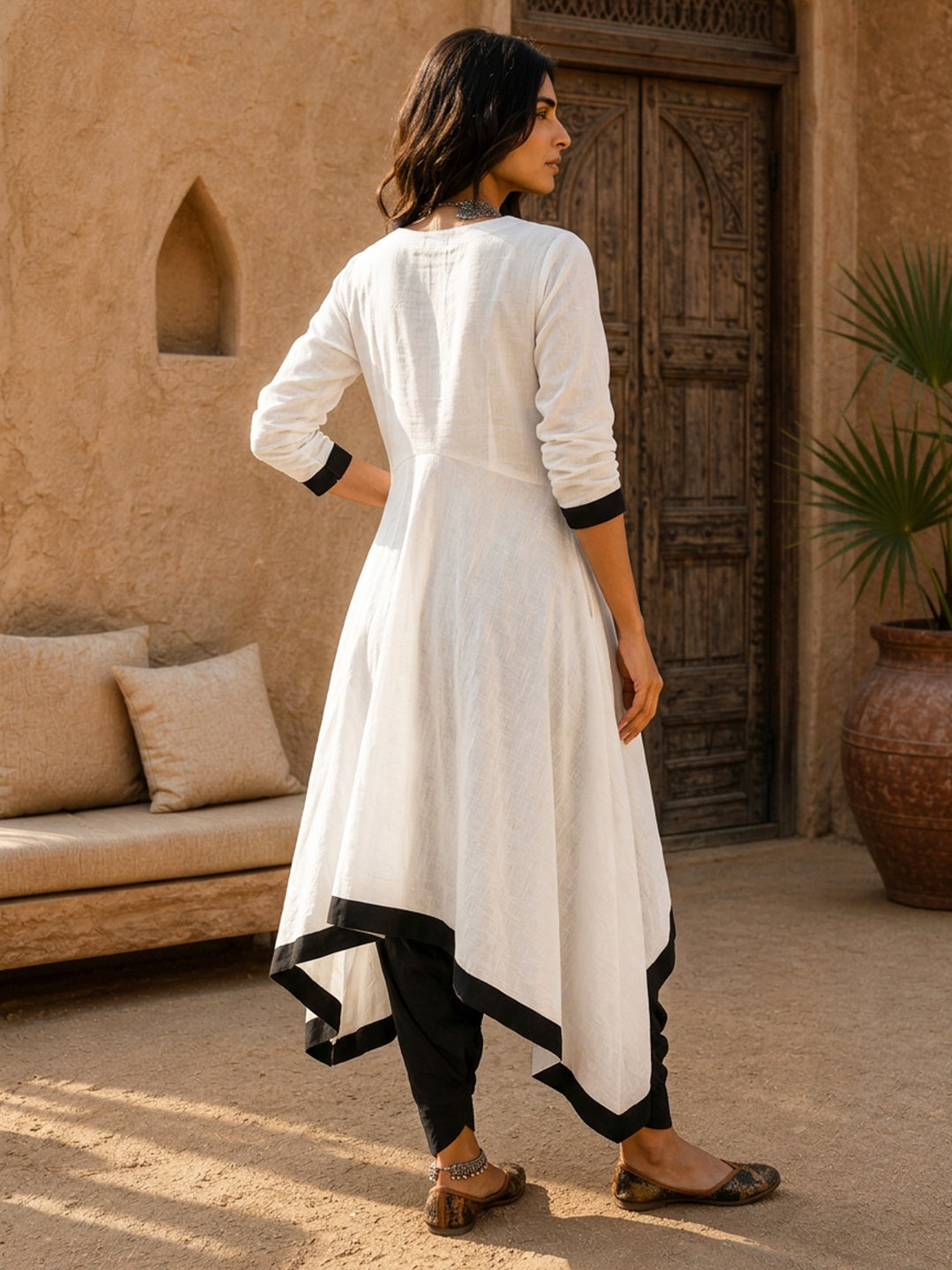 KoraKanvas Cascade Dhoti Kurta Set 3