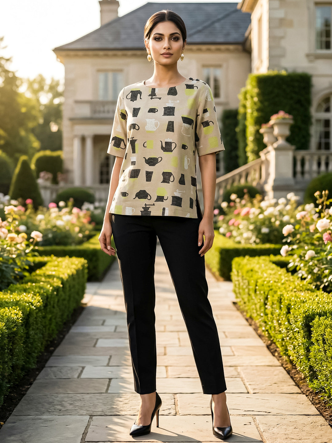 KoraKanvas Chai Shai Cotton Linen Top 3