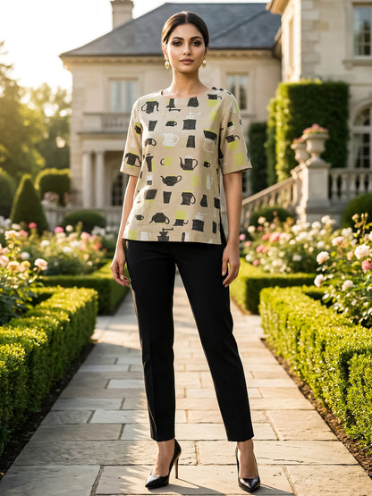 KoraKanvas Chai Shai Cotton Linen Top 3