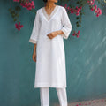 KoraKanvas Chandni Linen Kurta Set