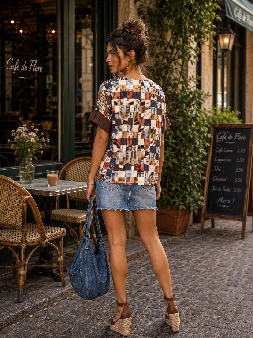 KoraKanvas Earth Mosaic Boxy Top 3