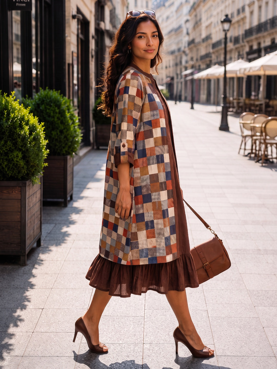 KoraKanvas Earth Mosaic Jacket Dress Set 2