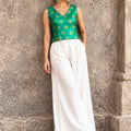 KoraKanvas Emerald Brocade Blouse