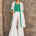 KoraKanvas Emerald Highlight Linen Shacket