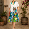 KoraKanvas Gardenia Hakoba Shift Dress