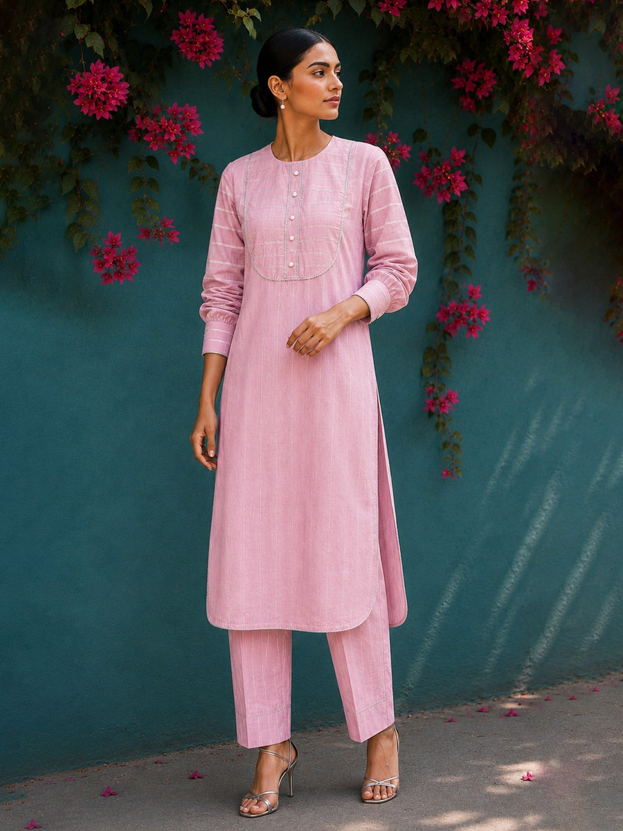 KoraKanvas Gulnaar Zari Kurta Set 1