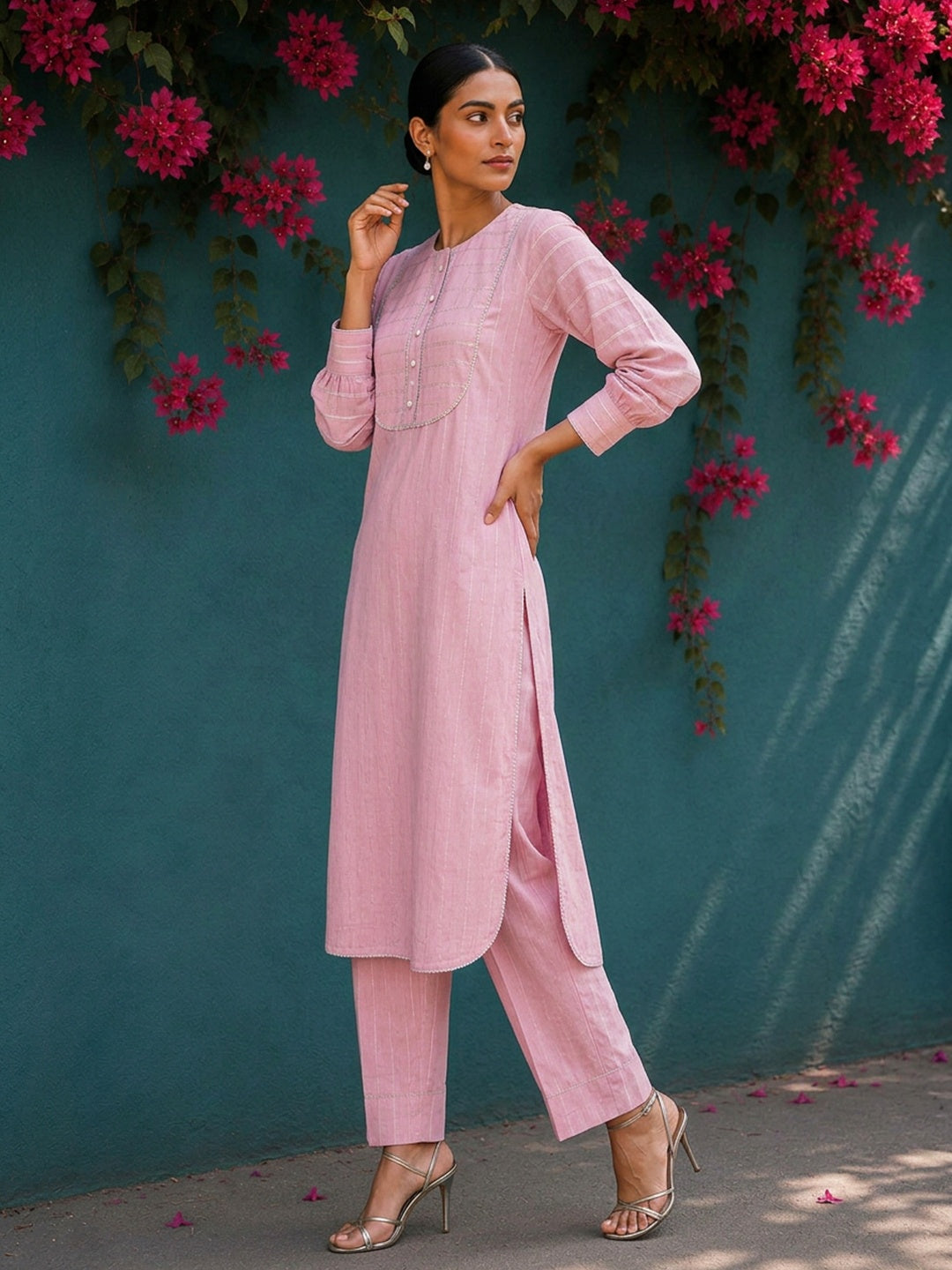 KoraKanvas Gulnaar Zari Kurta Set 3