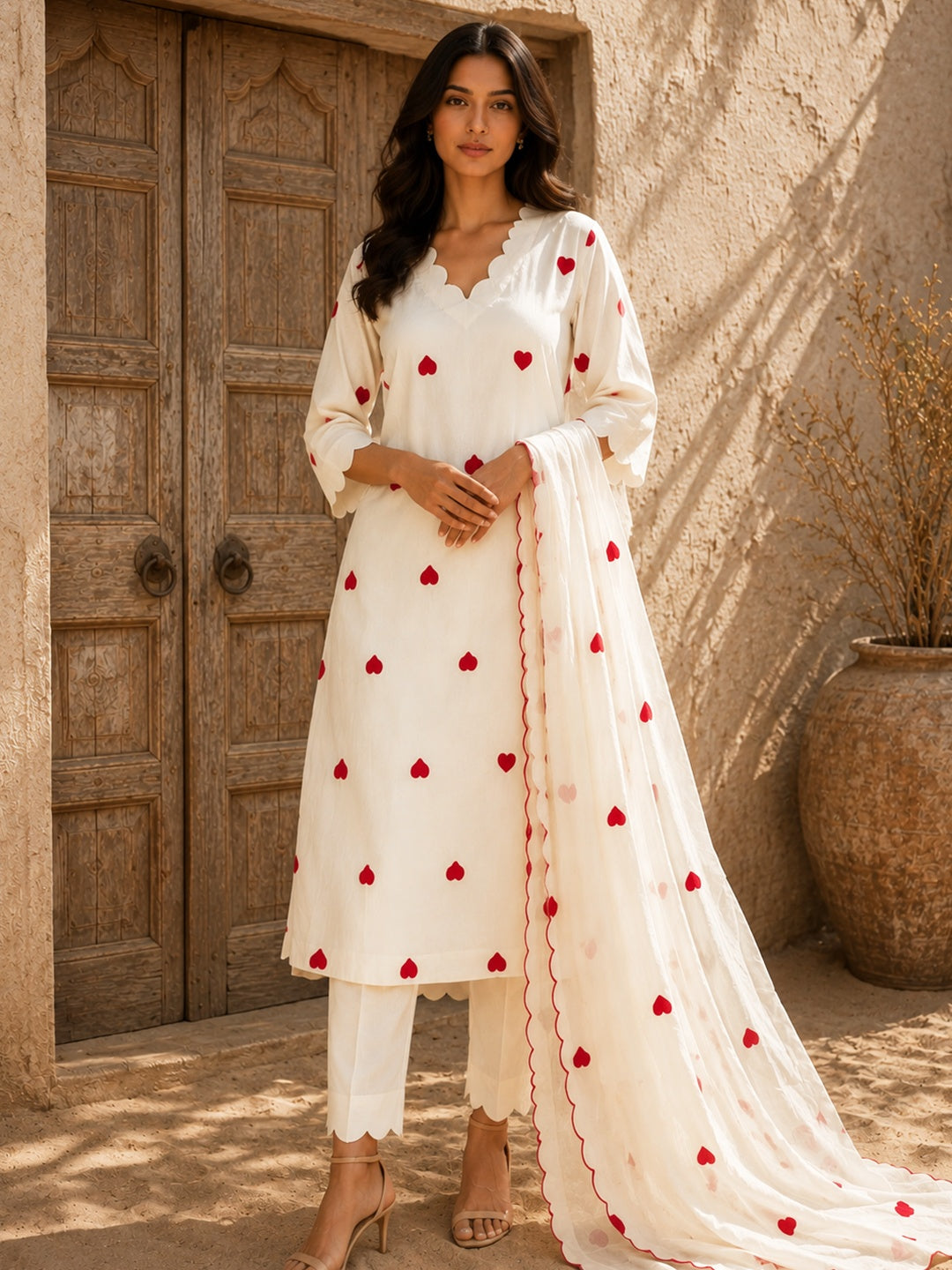 KoraKanvas Heartscape Kurta Set 1