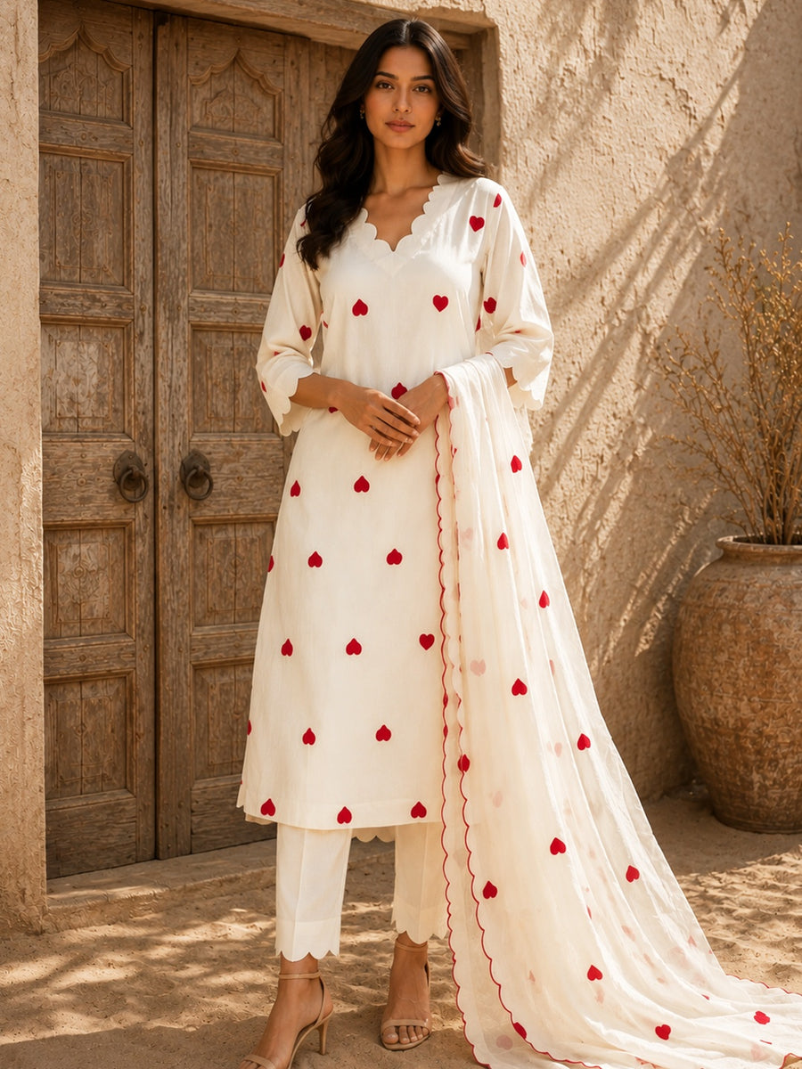 KoraKanvas Heartscape Kurta Set 1