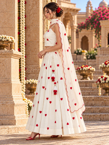 KoraKanvas Heartscape Lehenga Top Set 2