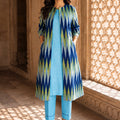 KoraKanvas Ikat Azure Jacket