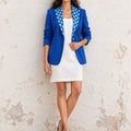 KoraKanvas Indigo Linen Blazer