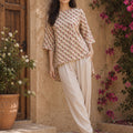 KoraKanvas Jute Floral Print Top