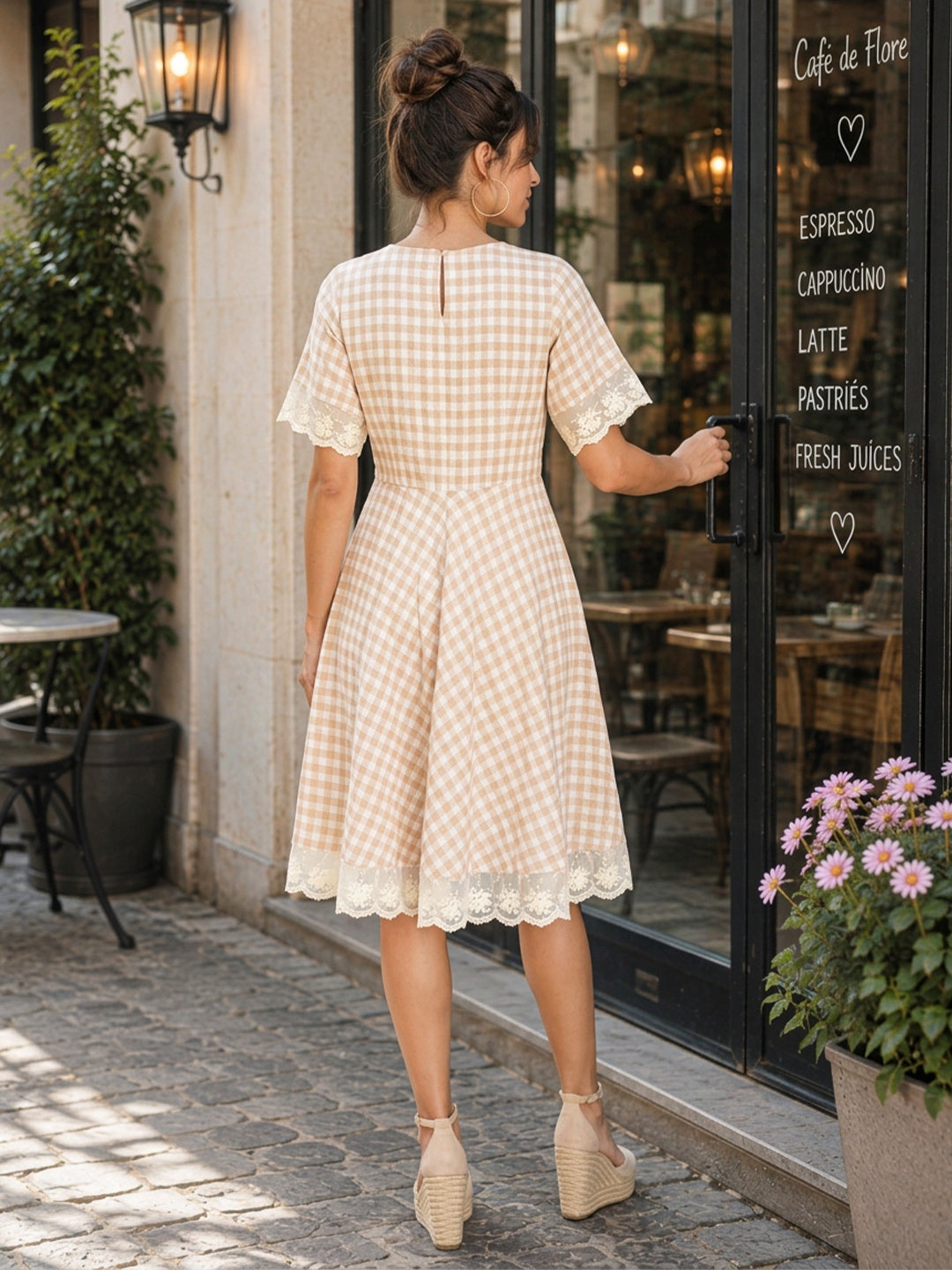 KoraKanvas Jute Gingham Grace Dress 3