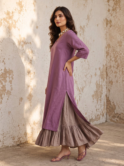 KoraKanvas Mauve Muse Layered Dress 2