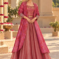 KoraKanvas Meher Lehenga with Overlay Set