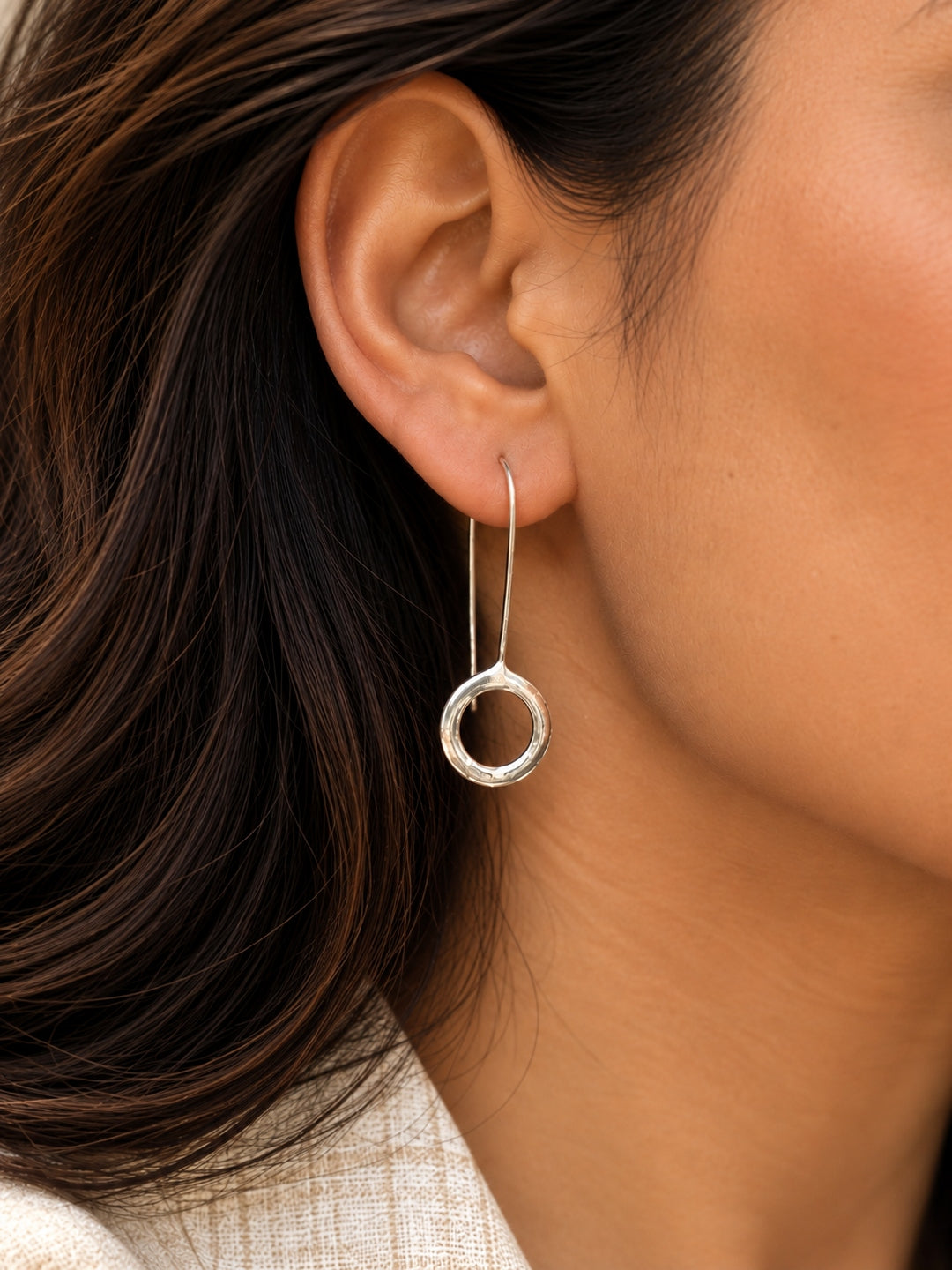 KoraKanvas Mint With a Hole Brass Earrings 1