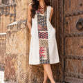 KoraKanvas Mosaic Cotton Flex Tunic Dress