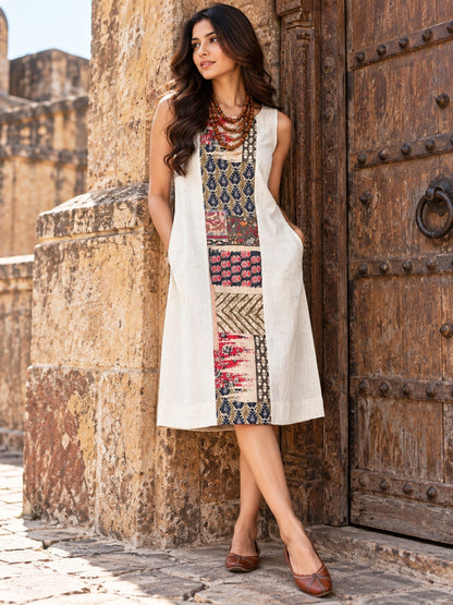 KoraKanvas Mosaic Cotton Flex Tunic Dress 1