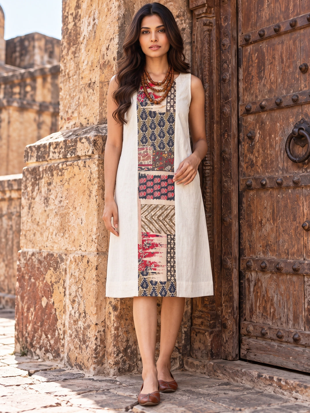 KoraKanvas Mosaic Cotton Flex Tunic Dress 4