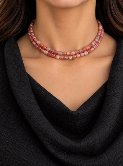 KoraKanvas Natural Beads Opera Necklace 2