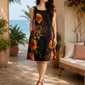 KoraKanvas Noir Bloom Dress