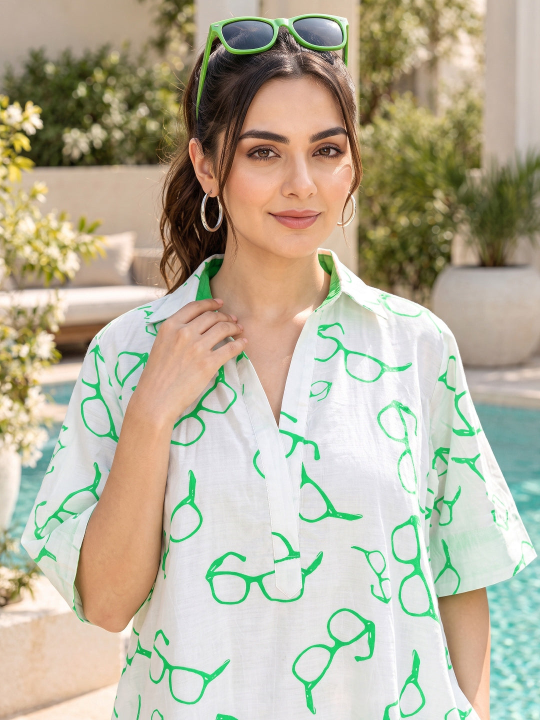 KoraKanvas Offbeat Frames Shirt Dress 5