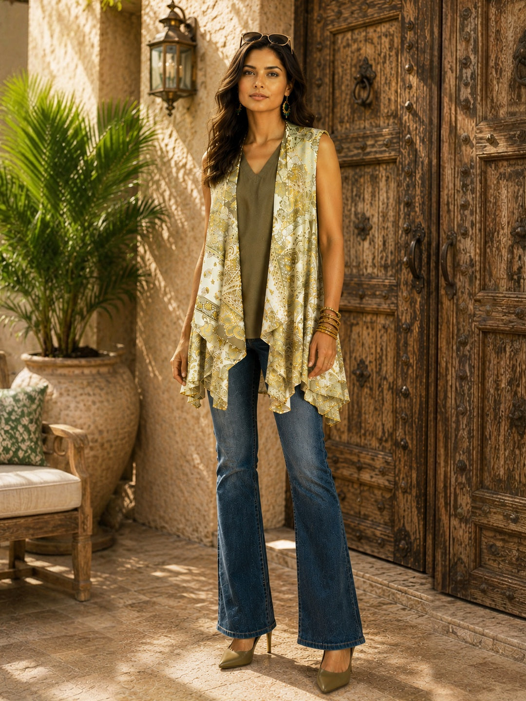 KoraKanvas Paisley Waterfall Shrug Set 1