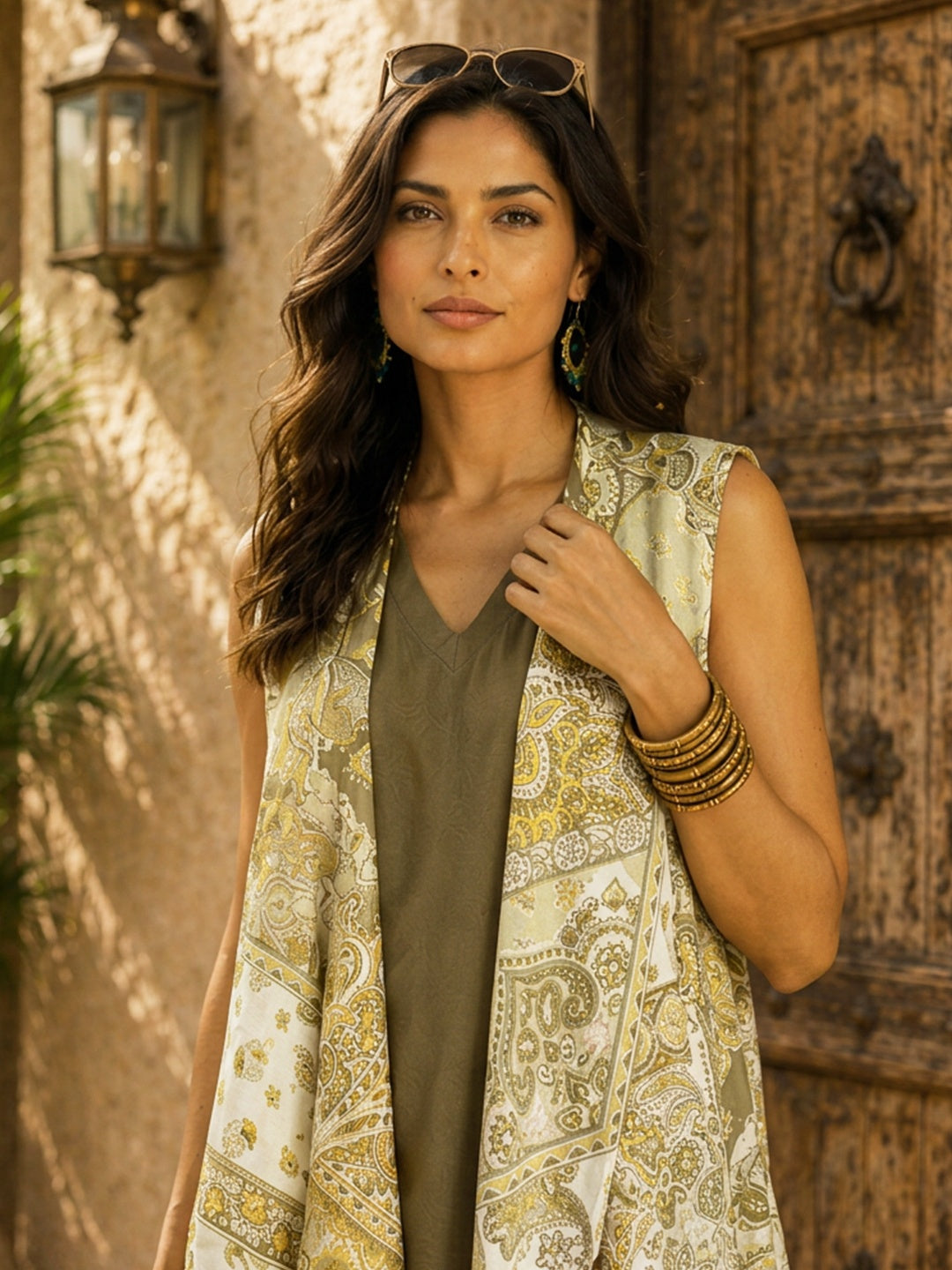 KoraKanvas Paisley Waterfall Shrug Set 5