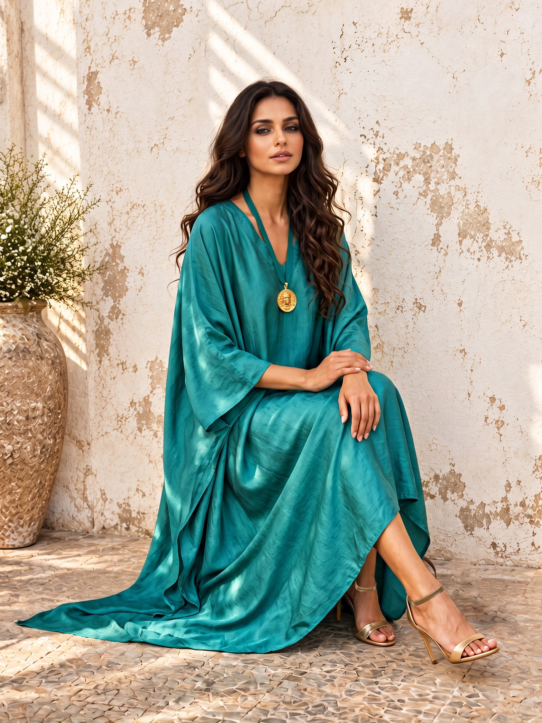 KoraKanvas Rama Luxe Silk Kaftan 4