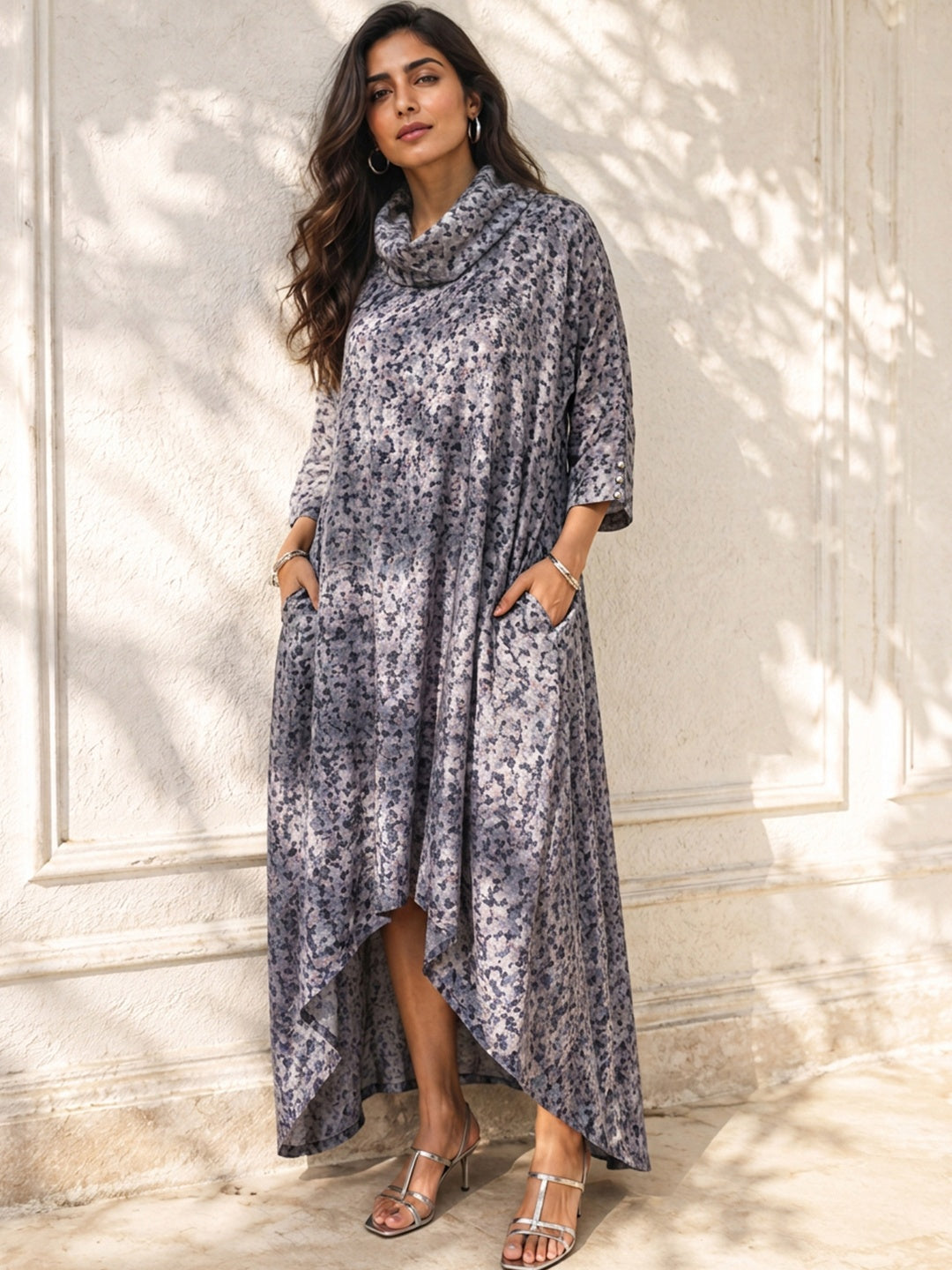 KoraKanvas Shadow Bloom Sheer Linen Tunic 1