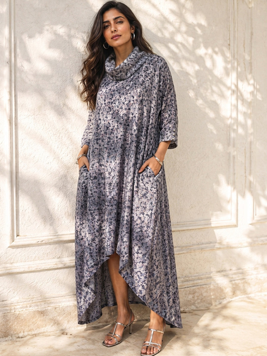 KoraKanvas Shadow Bloom Sheer Linen Tunic 1