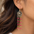 KoraKanvas Victorian Red Quartz Waterfall Earrings