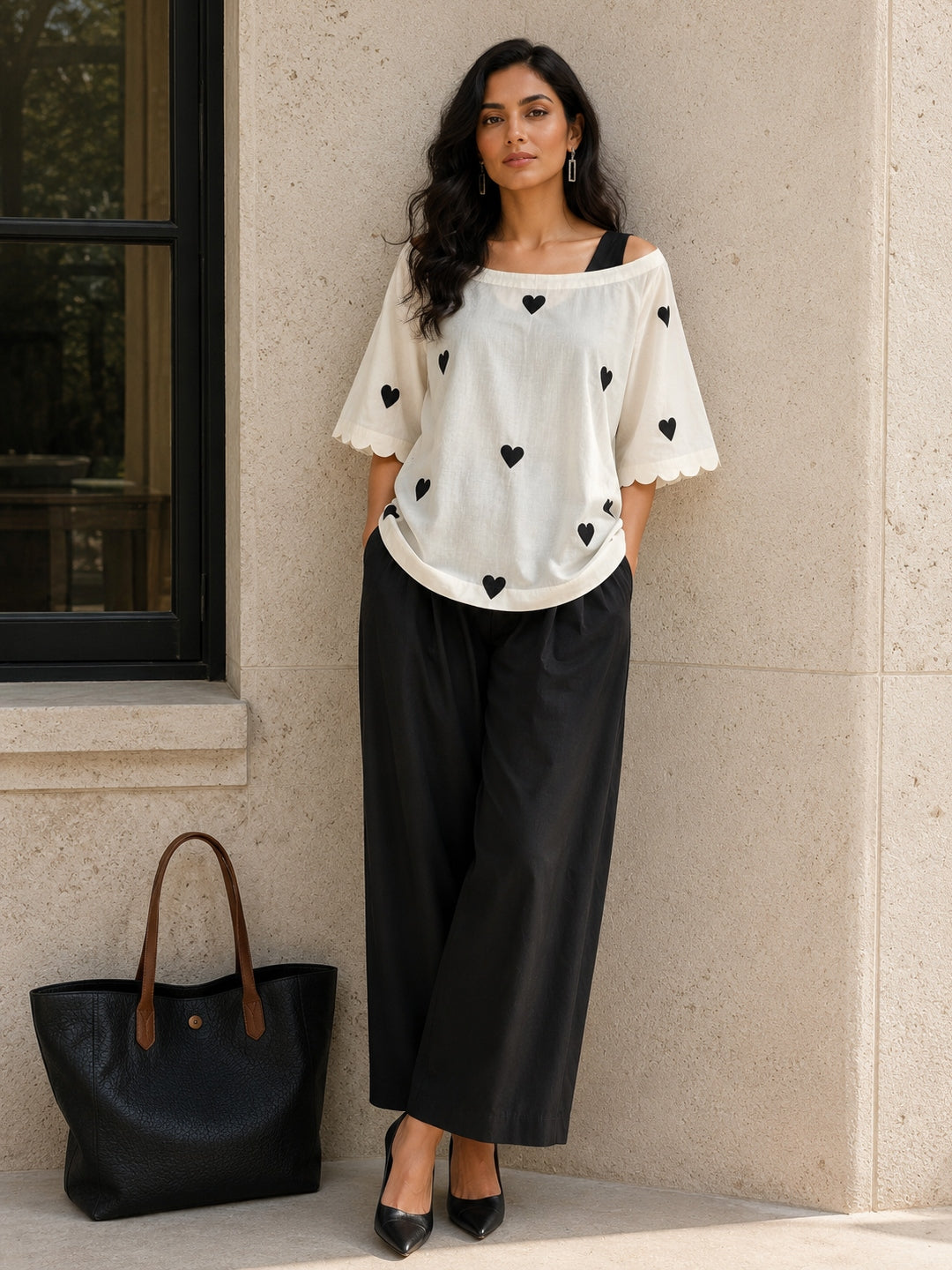 KoraKanvas Heartscape Layered Co-ord Set